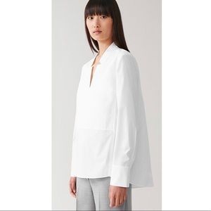 COS | Notch Collar Long Sleeve Shirt